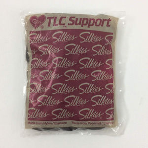 Vintage Silkies Pantyhose M Black 1990s Lingerie